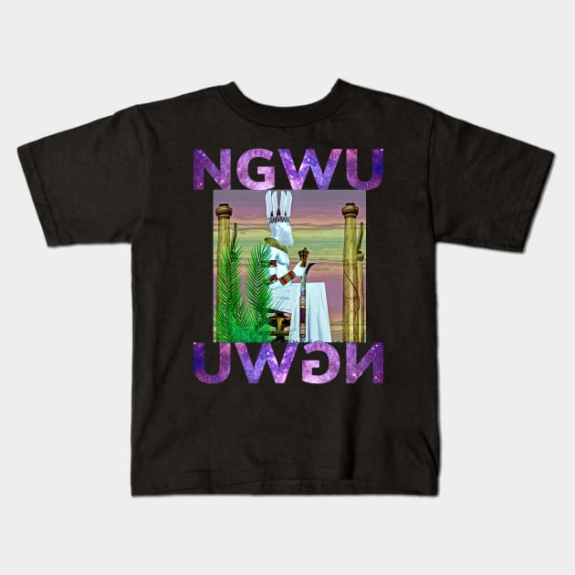 African Spirituality : NGWU NNA IKENGA By SIRIUS UGO ART Kids T-Shirt by uchenigbo